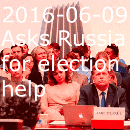 2016-06-09 asks Russia for election help thumbnail collage
