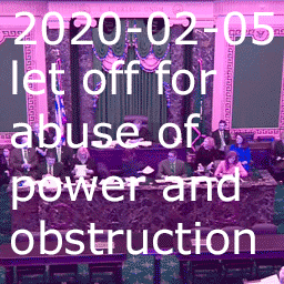 2020-02-05 let off for abuse of power and obstruction thumbnail image