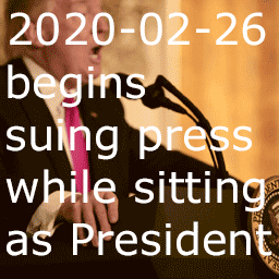 2020-02-26 begins suing press while sitting as President thumbnail image