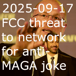 2025-09-17 FCC threat to network for anti-MAGA joke thumbnail collage