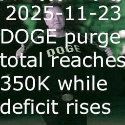 2025-11-23 DOGE purge total reaches 350K while deficit rises thumbnail image